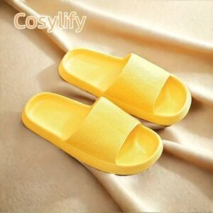 Thick Sole Slippers Anti-Slip Eva Slides Indoor Outdoor Spa Beach Bath Pool Gym